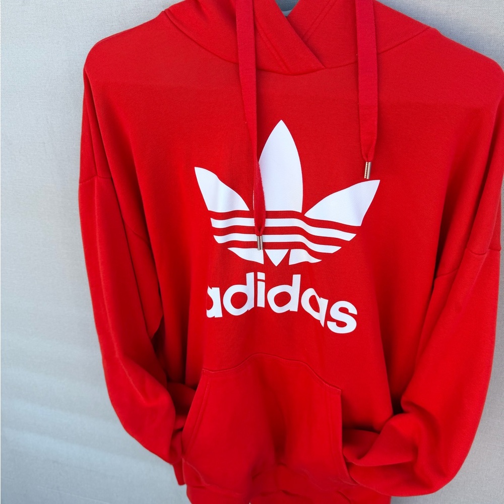 Adidas Men's Bold Red Hoodie